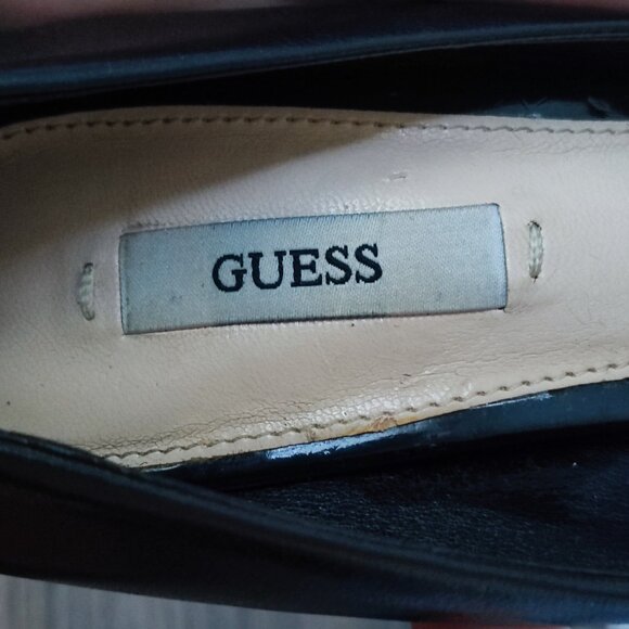 Guess leather platform high heel pumps black women's size EU 38 US 7.5 - Picture 8 of 10